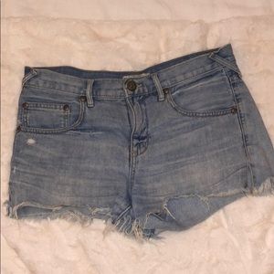 Free People denim jean shorts size 27